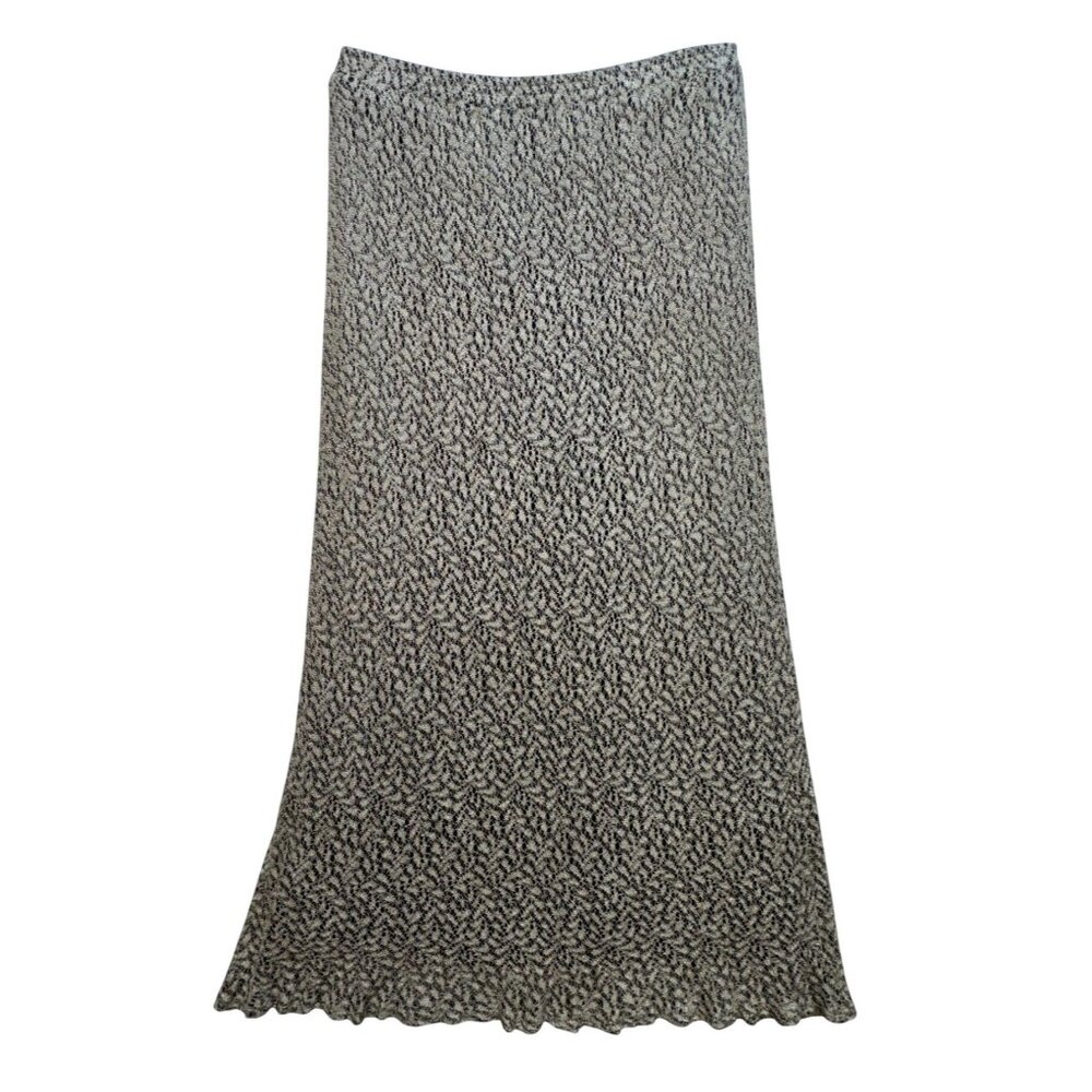 Harlow Dresses Y2K Womens Long Metallic Maxi Skirt Size 10 Black Gold Boho
